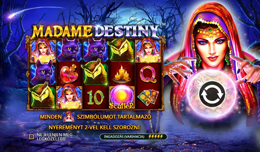 Madame Destiny Slot Teszt